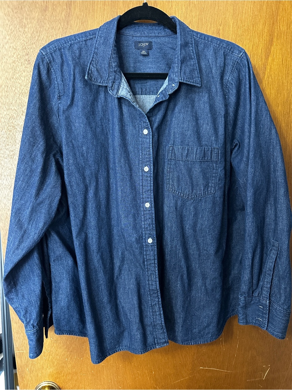J. Crew Indigo Denim Chambray Shirt